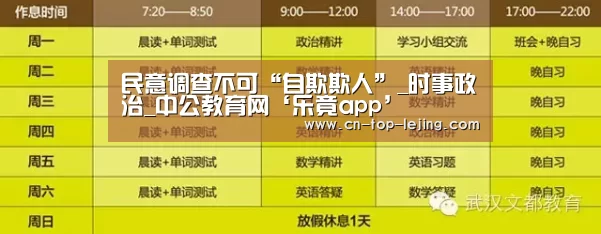 民意调查不可“自欺欺人”_时事政治_中公教育网‘乐竟app’(图2) 乐竟体育app